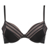 Soutien-gorge &agrave; armatures pr&eacute;form&eacute; Sheile stripe, Noir