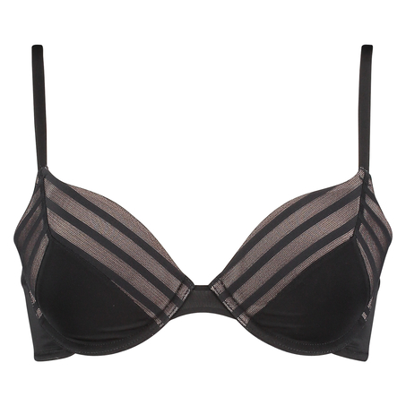 Soutien-gorge &agrave; armatures pr&eacute;form&eacute; Sheile stripe, Noir