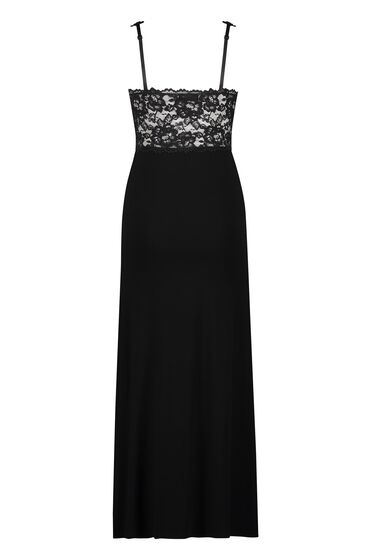 Hunkemöller Slipdress Nora Lace Long Zwart, foto 2