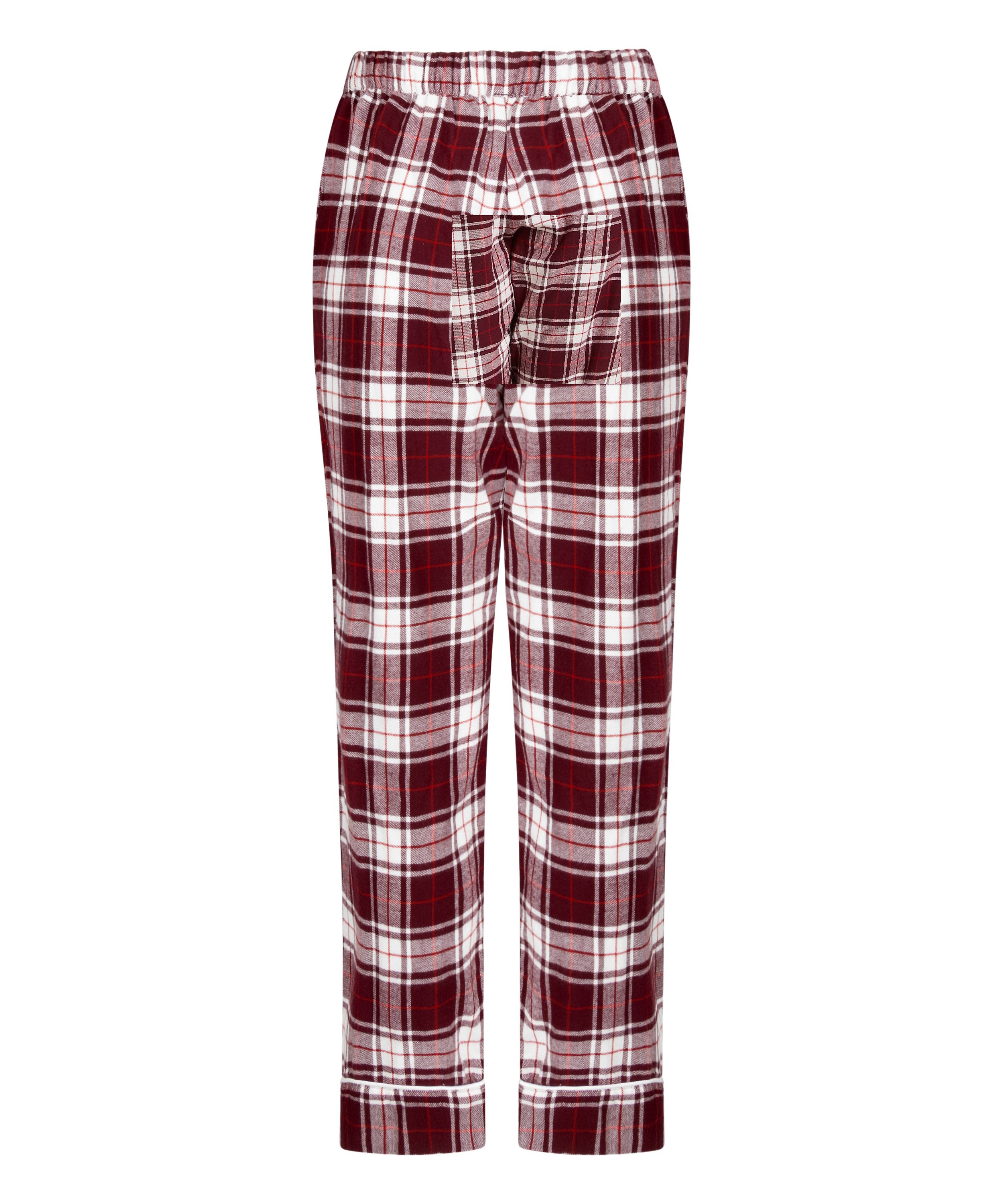 Petite pyjamabroek Flanel, Paars, main