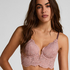 Soutien-gorge &agrave; armatures rembourr&eacute; longline Essie, Pourpre