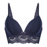 Voorgevormde push-up longline beugel bh Tracey, Blauw
