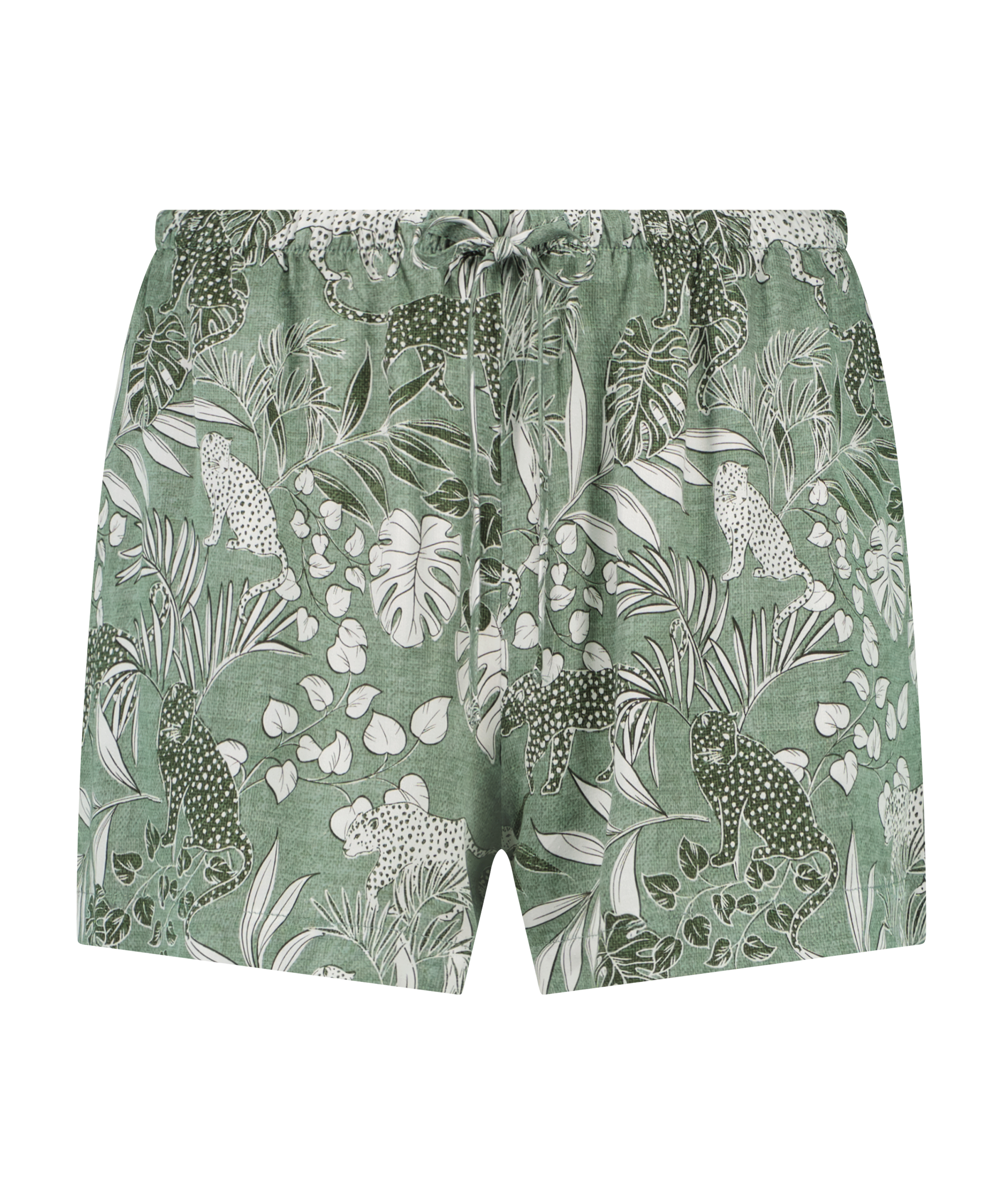 Short de pijama, Vert, main