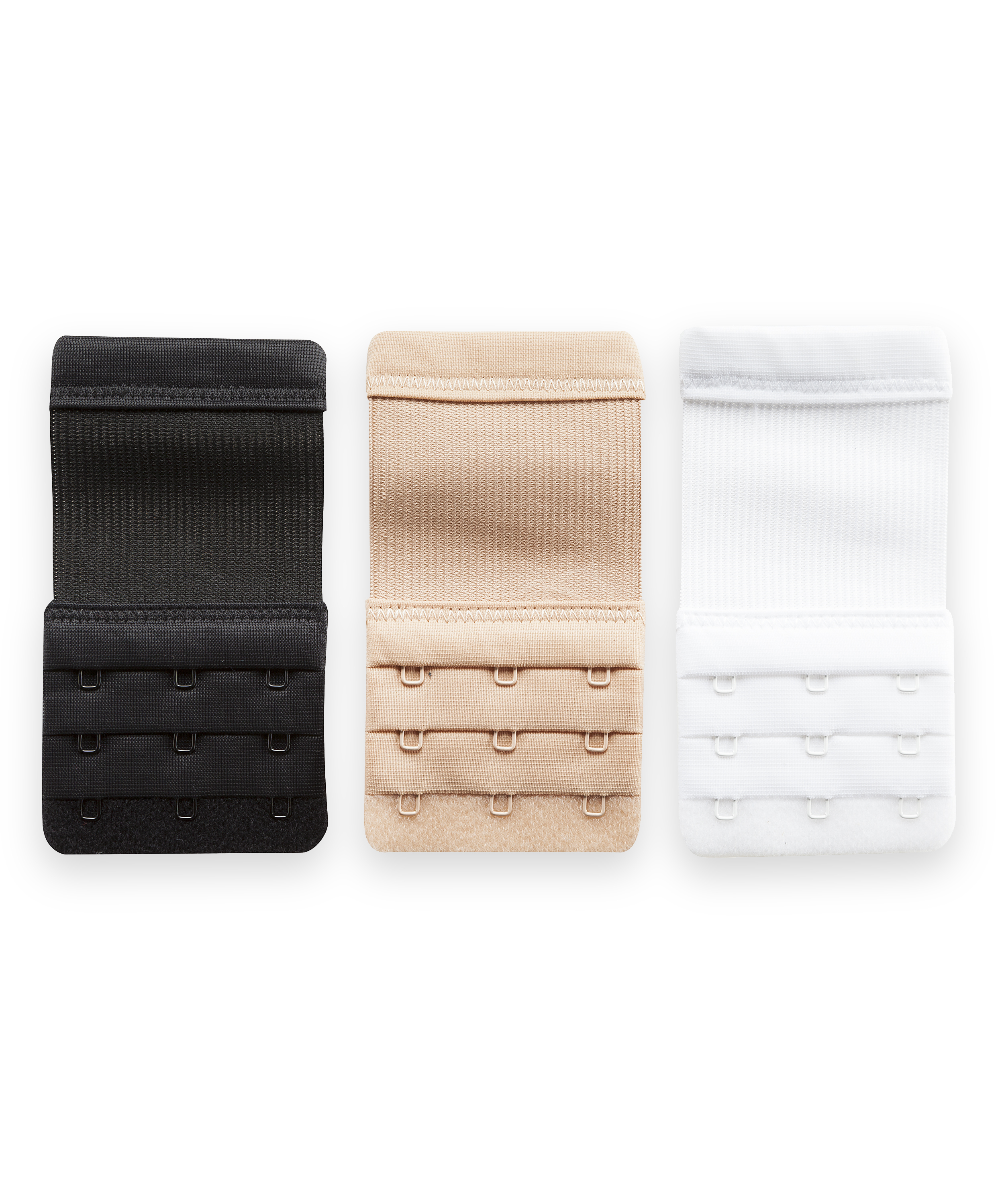 3-pack bh-verlengstukken, Wit, main