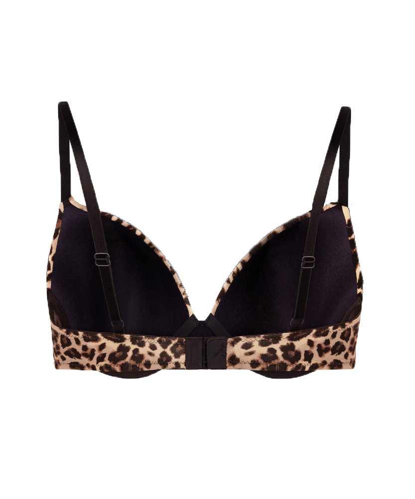 Soutien-gorge à armatures préformé Plunge, Brun, main