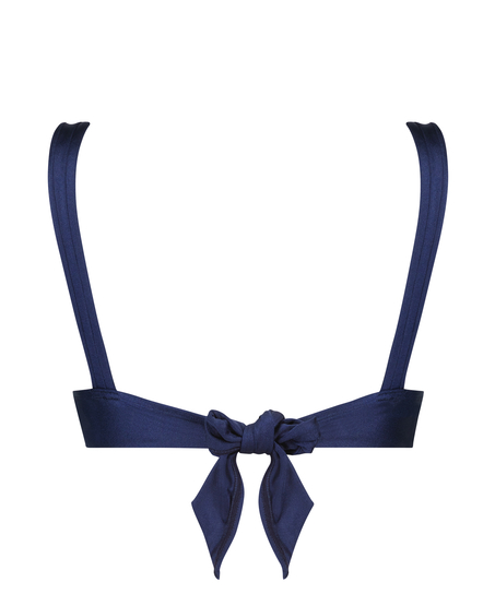 Triangel bikinitop Luxe, Blauw