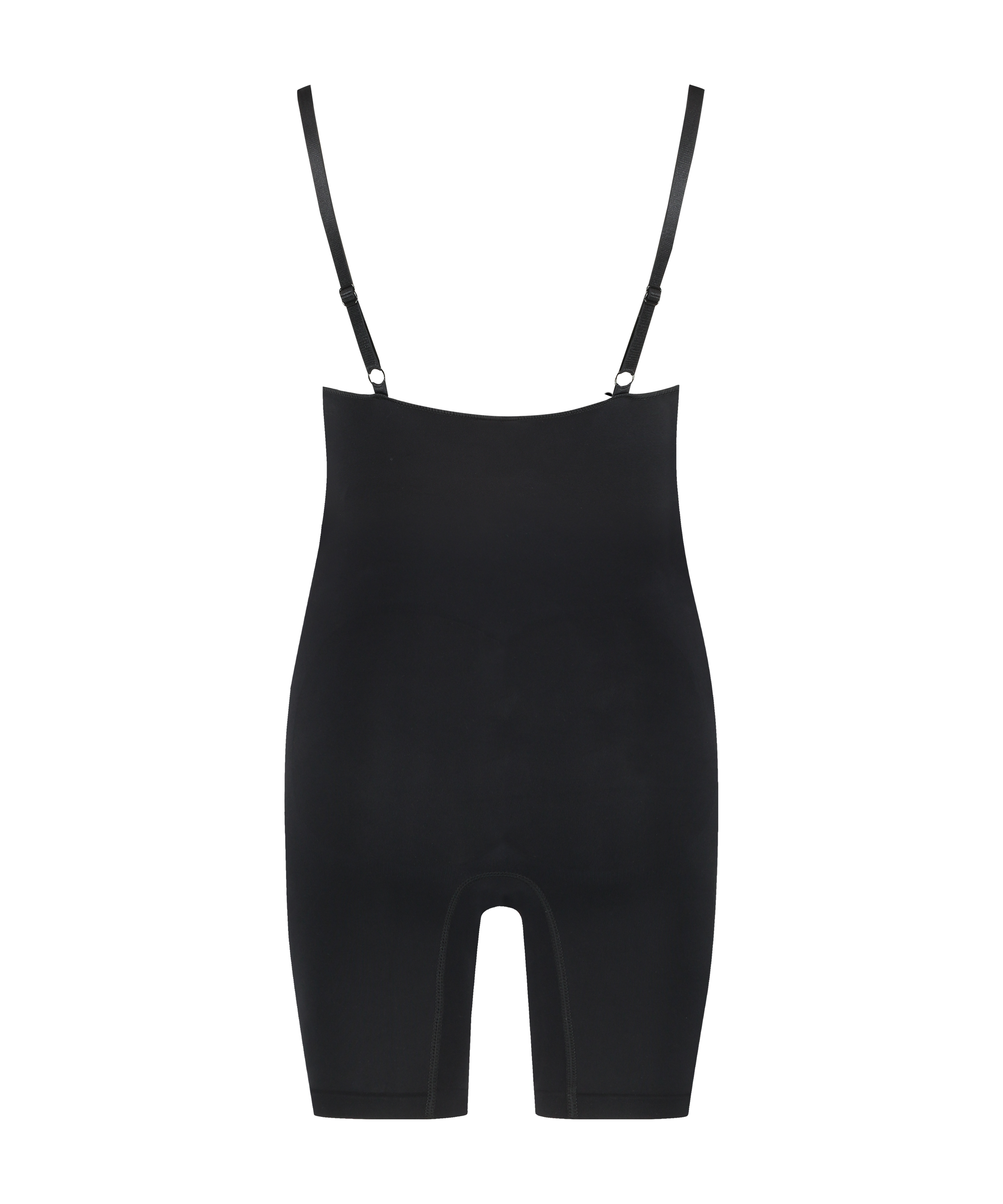 Naadloze corrigerend thigh slimmer body, Zwart, main