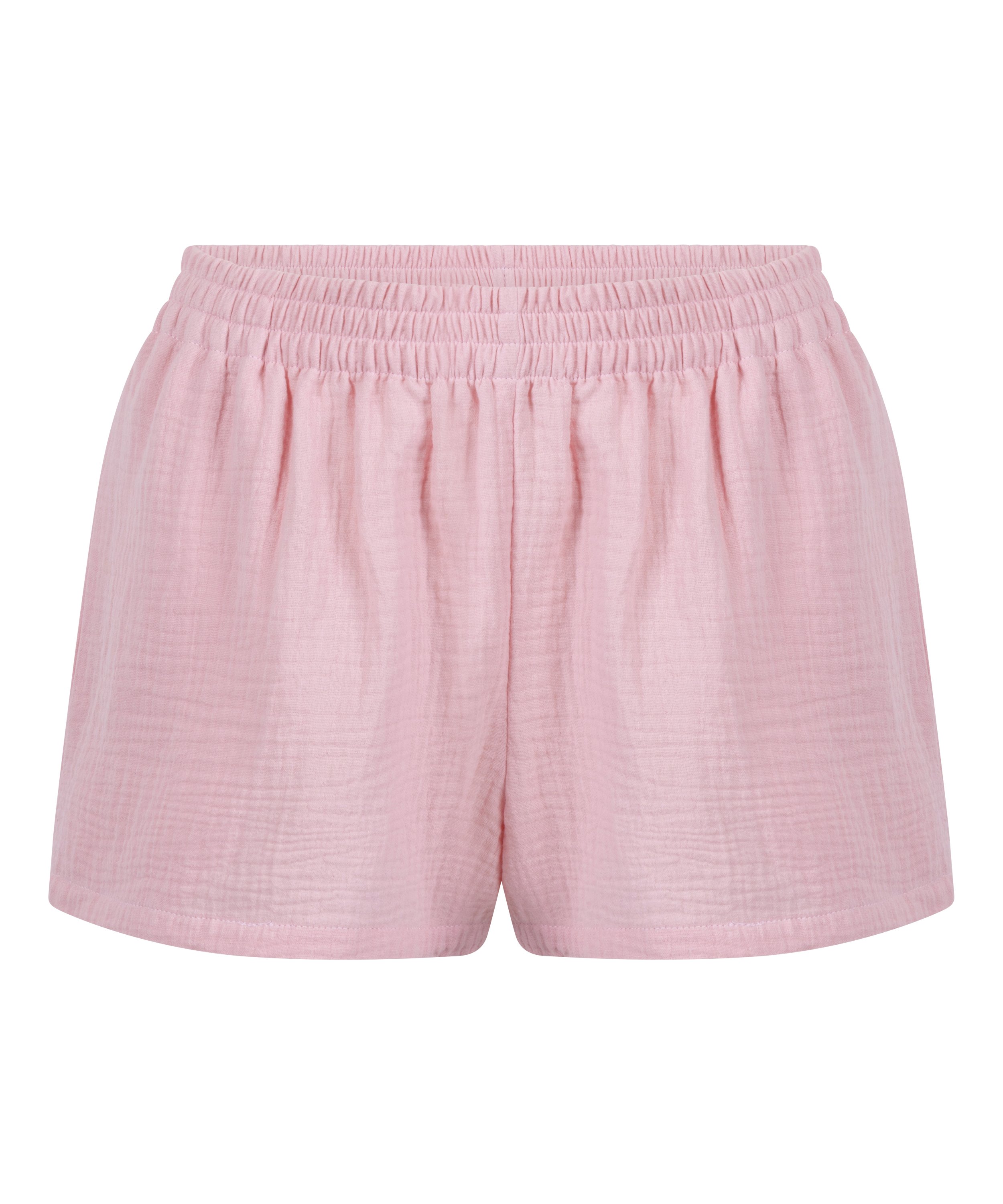 Short en mousseline, Rose, main