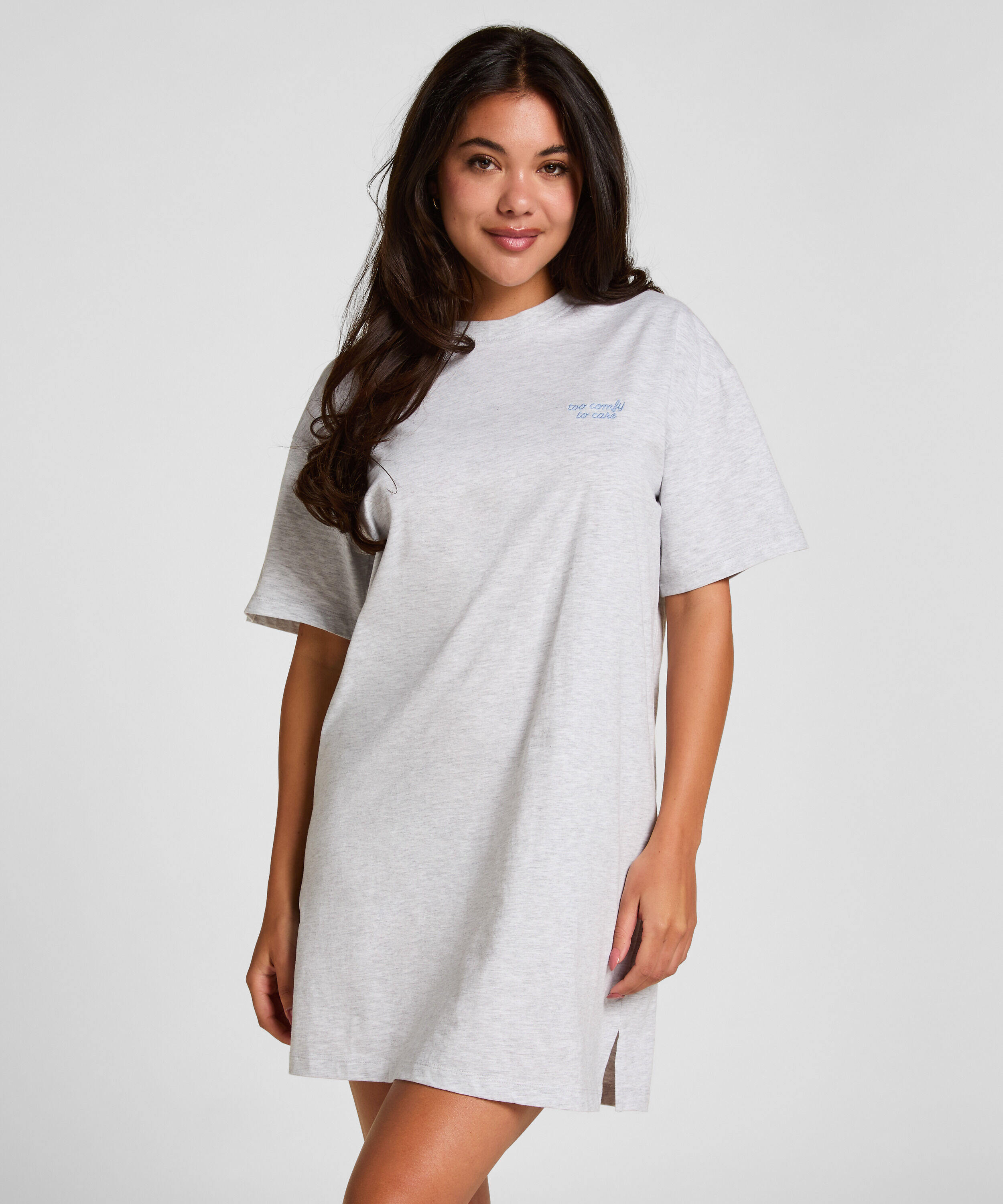 Chemise de nuit à col rond