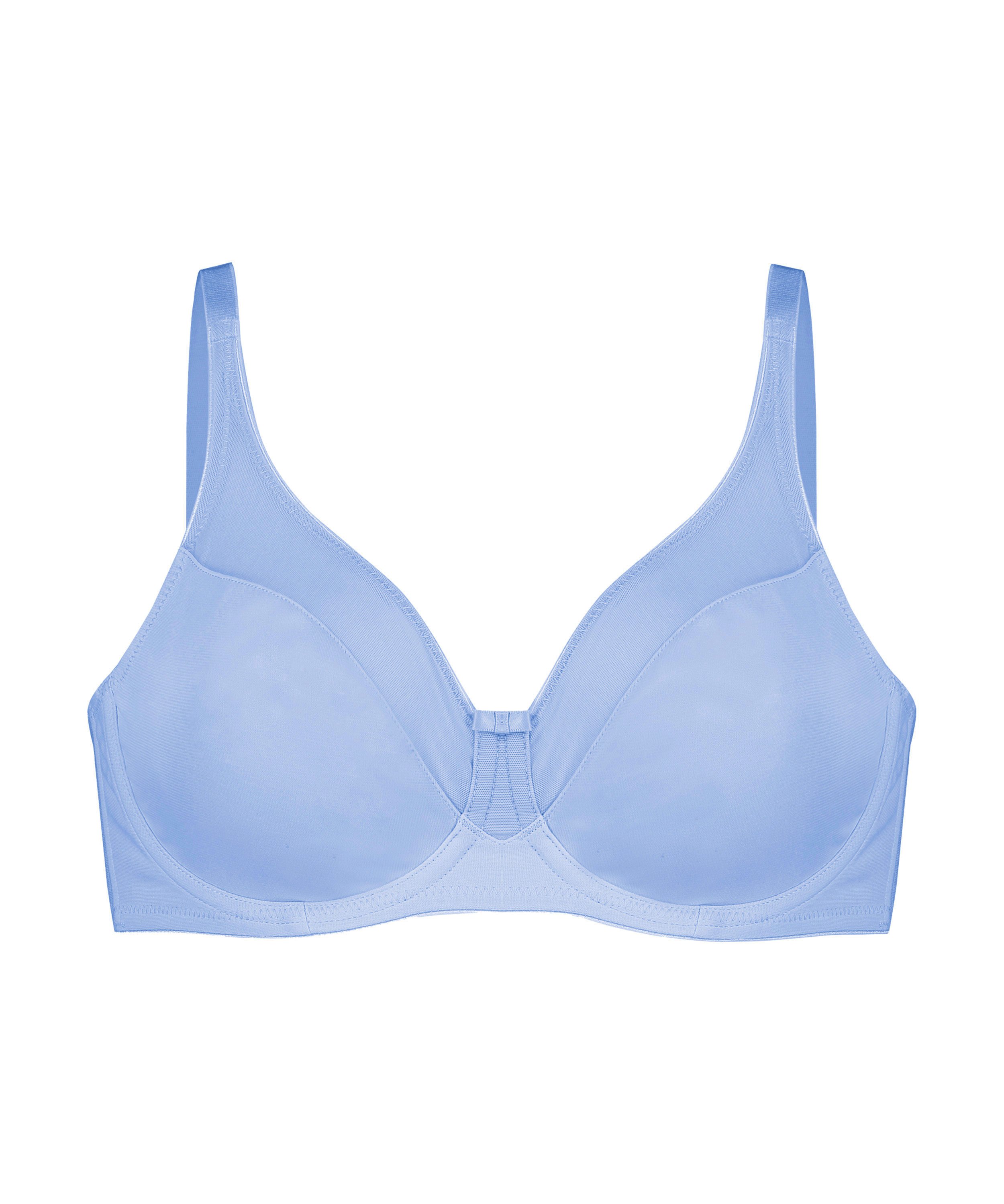 Soutien-gorge &agrave; armatures non-pr&eacute;form&eacute; minimiseur Nina, Bleu, main