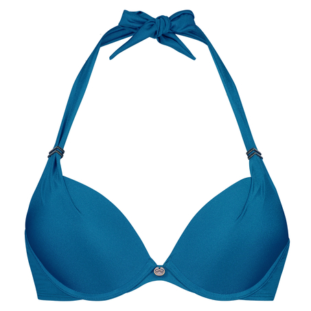 Voorgevormde push-up bikinitop Sunset Dream Cup A - E, Blauw