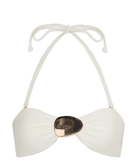 Haut de bikini bandeau Cabo, Blanc