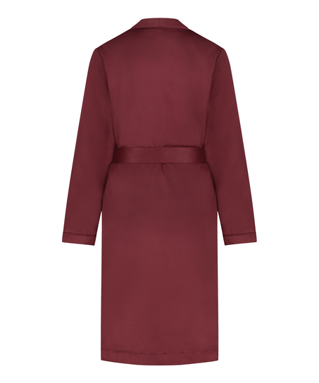 Badjas Satin Fleece, Rood