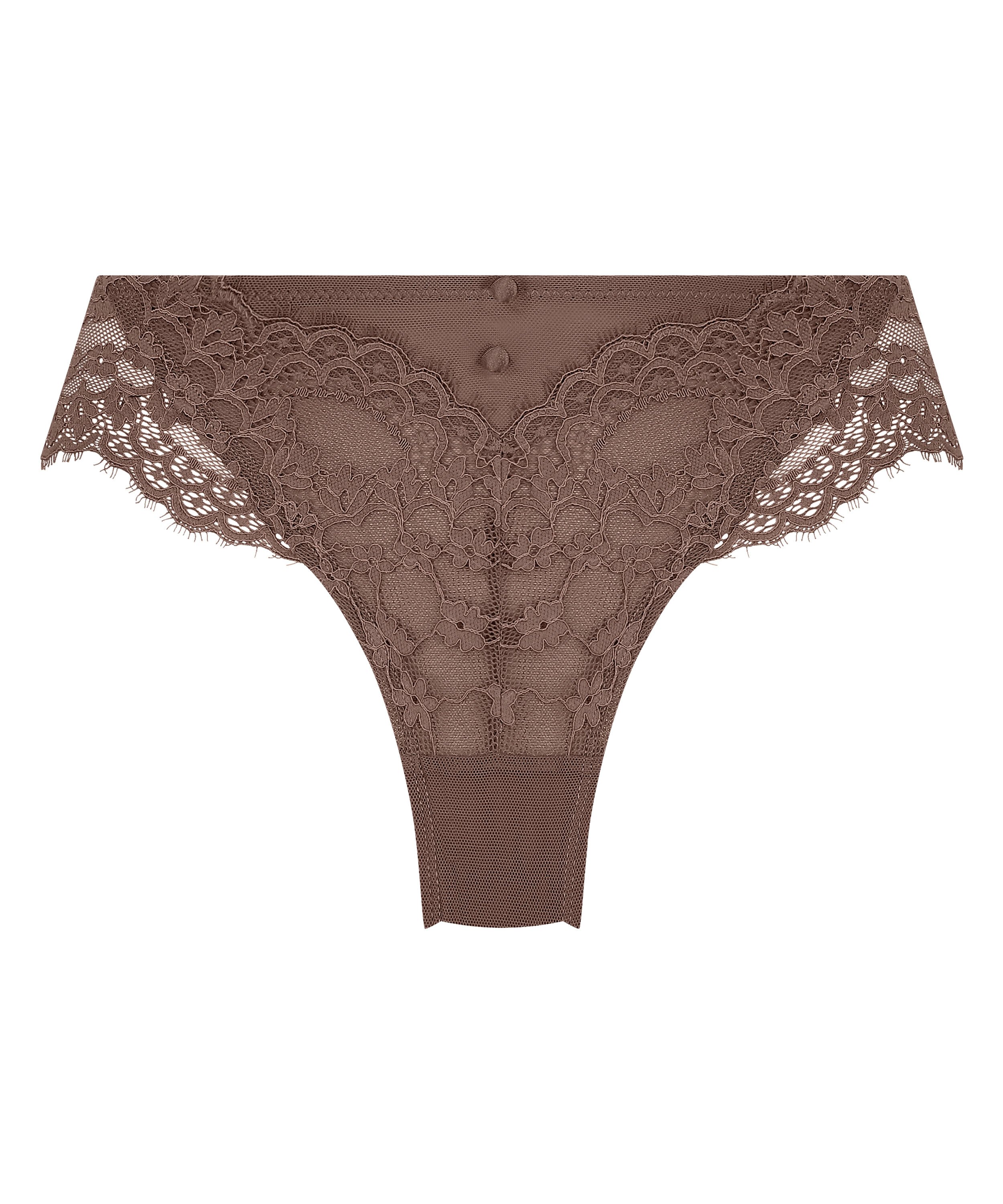 Slip br&eacute;silien Daisy, Brun