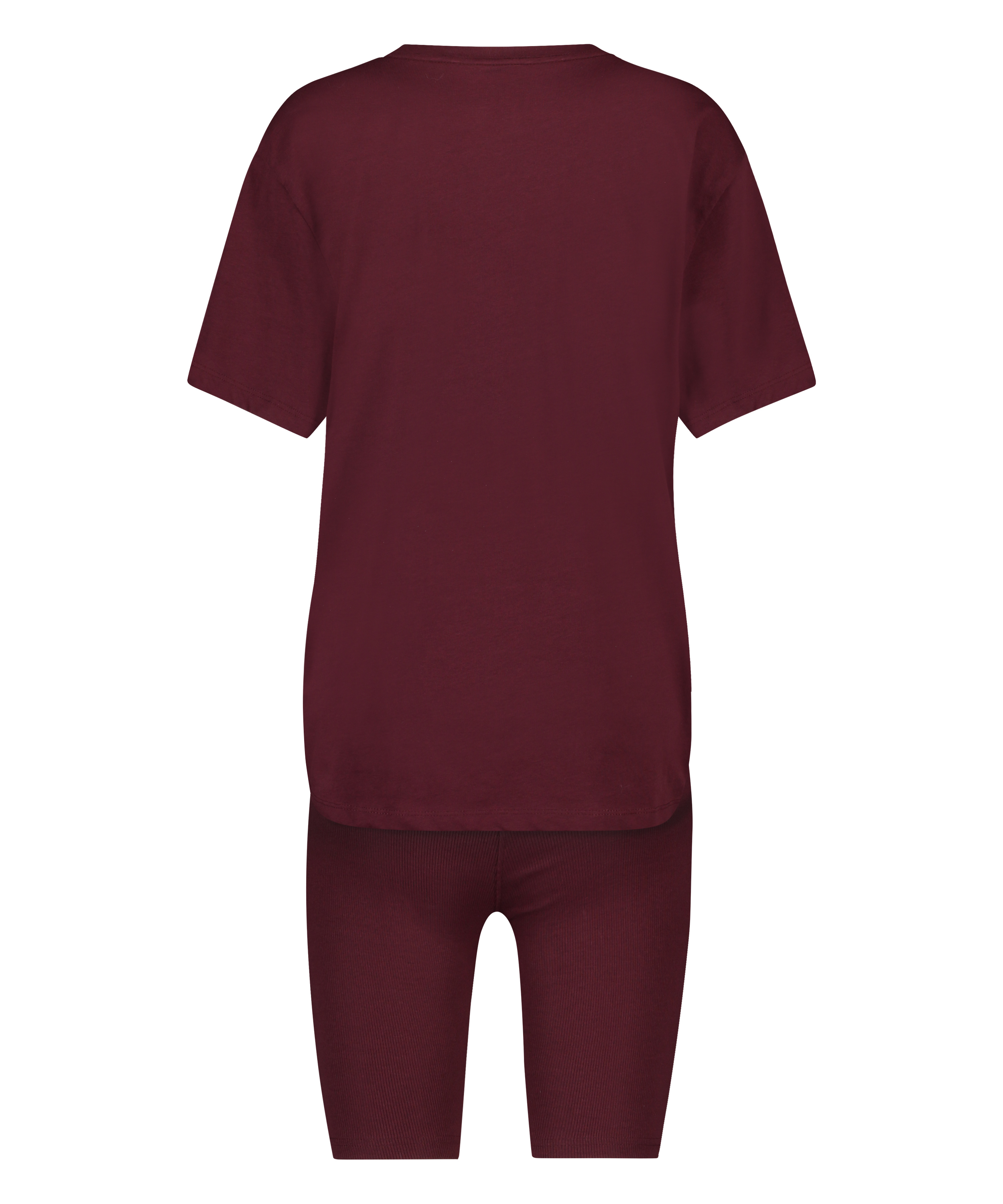 Korte pyjama set Biker, Rood, main