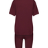 Korte pyjama set Biker, Rood