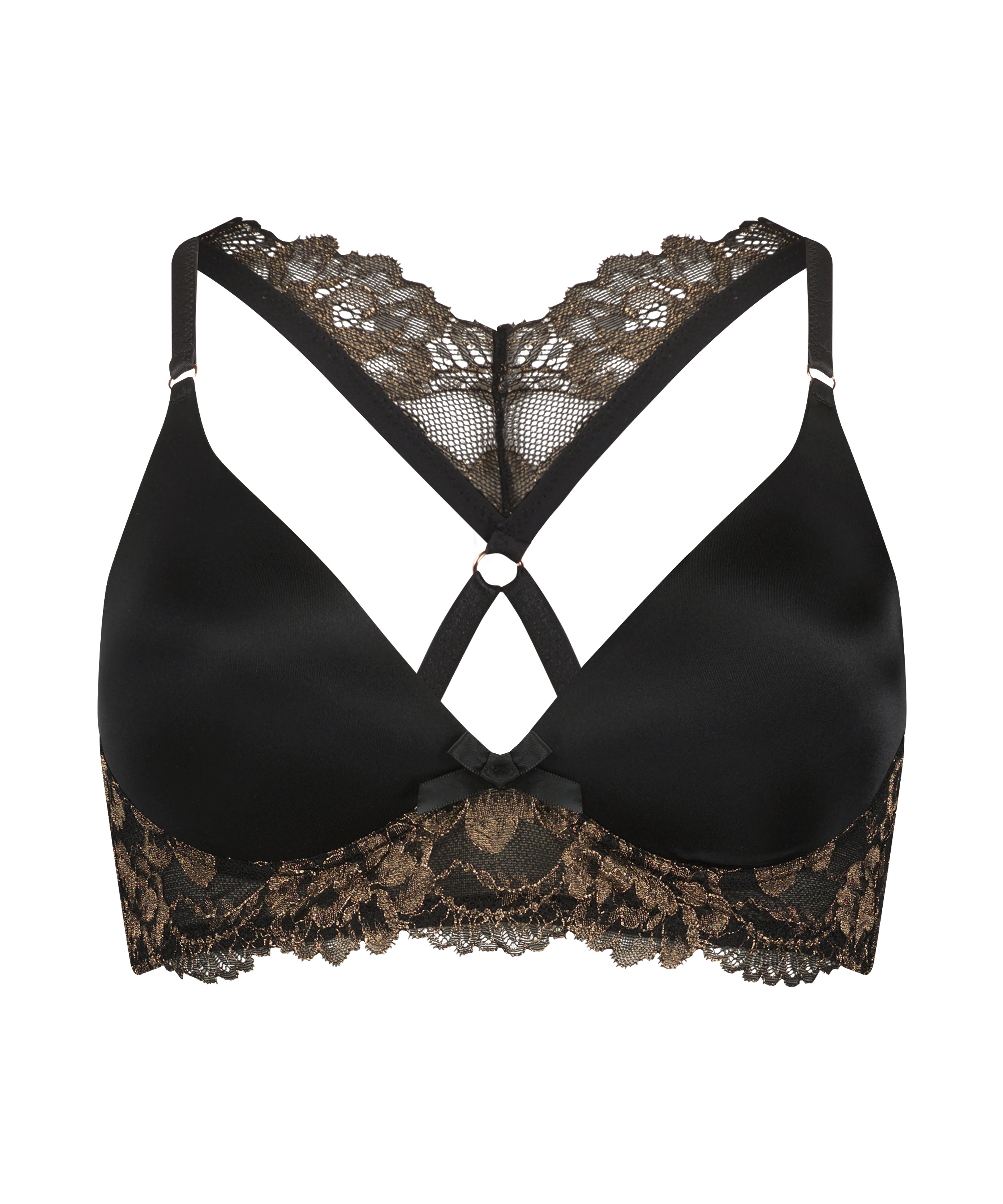 Soutien-gorge rembourré sans armature Lexi, Noir, main