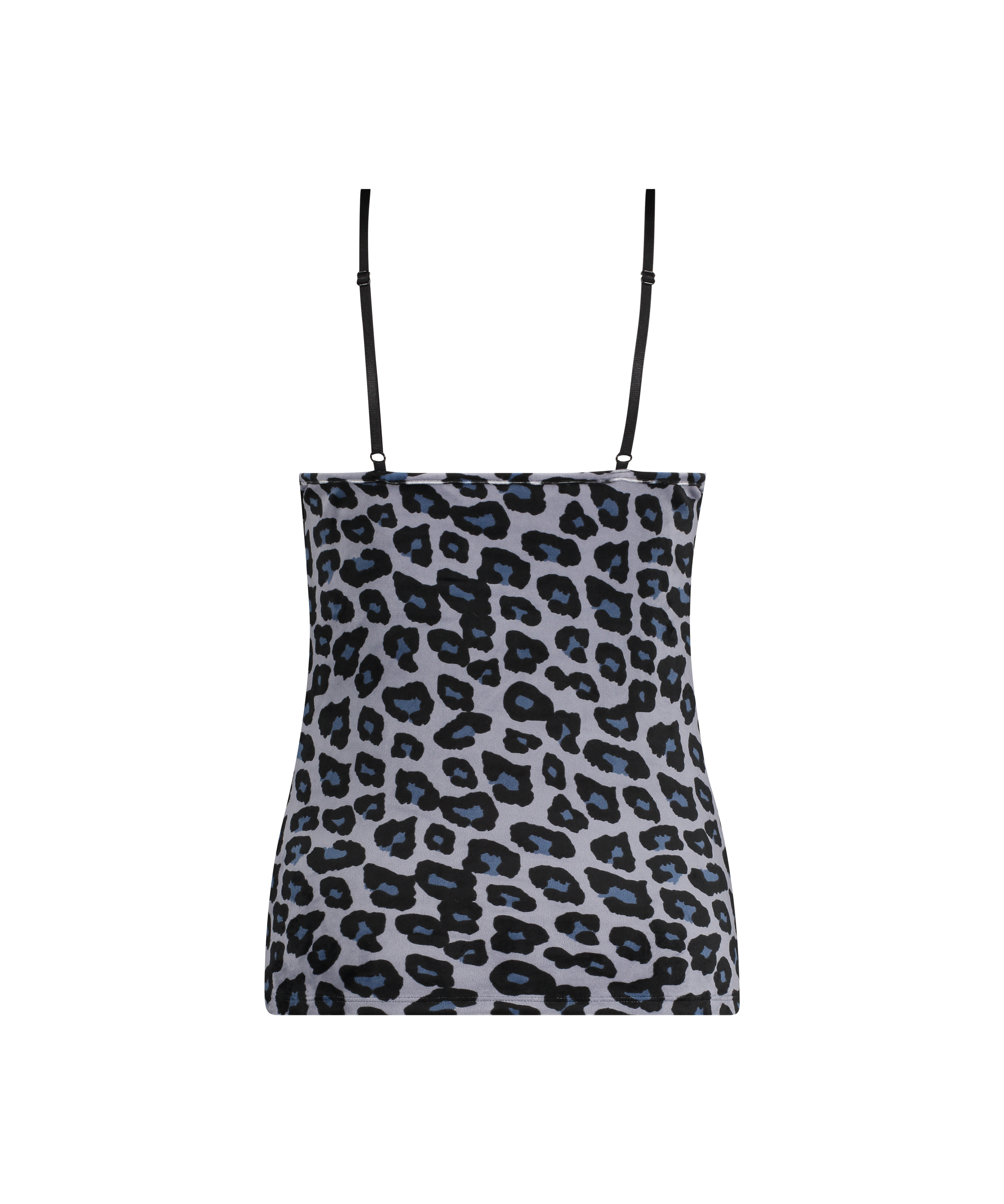 Cami top Velours Lace, Grijs, main