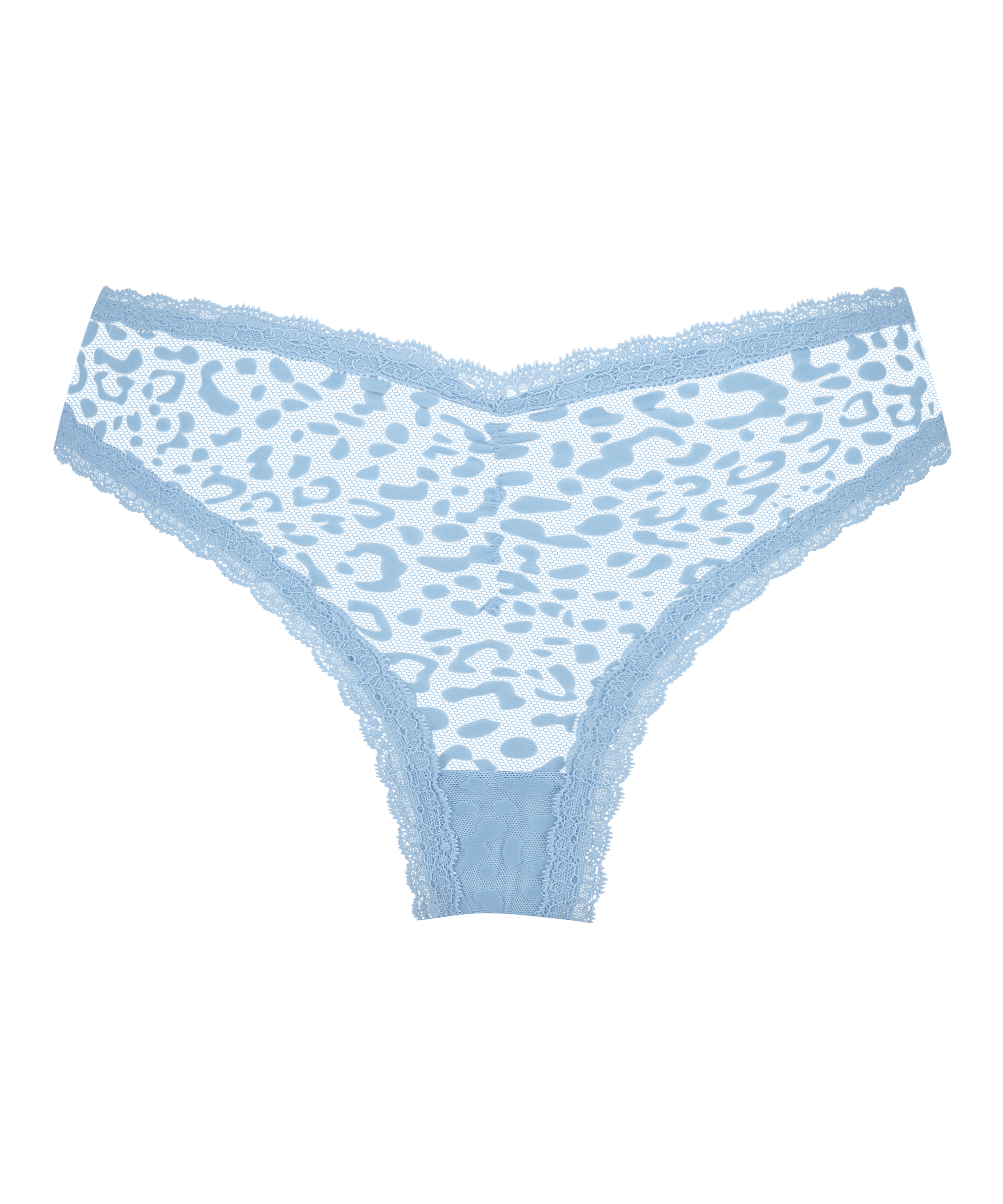 Slip brésilien V-shape Zena, Bleu, main