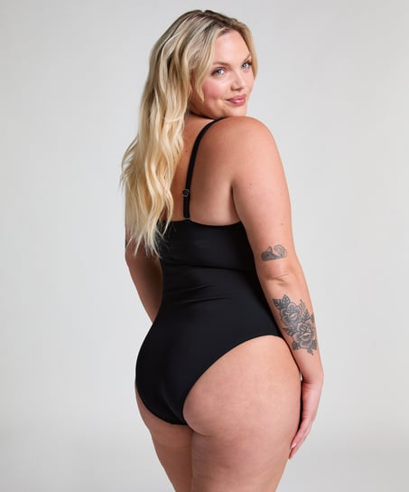 Maillot de bain Shaping Scallop, Noir