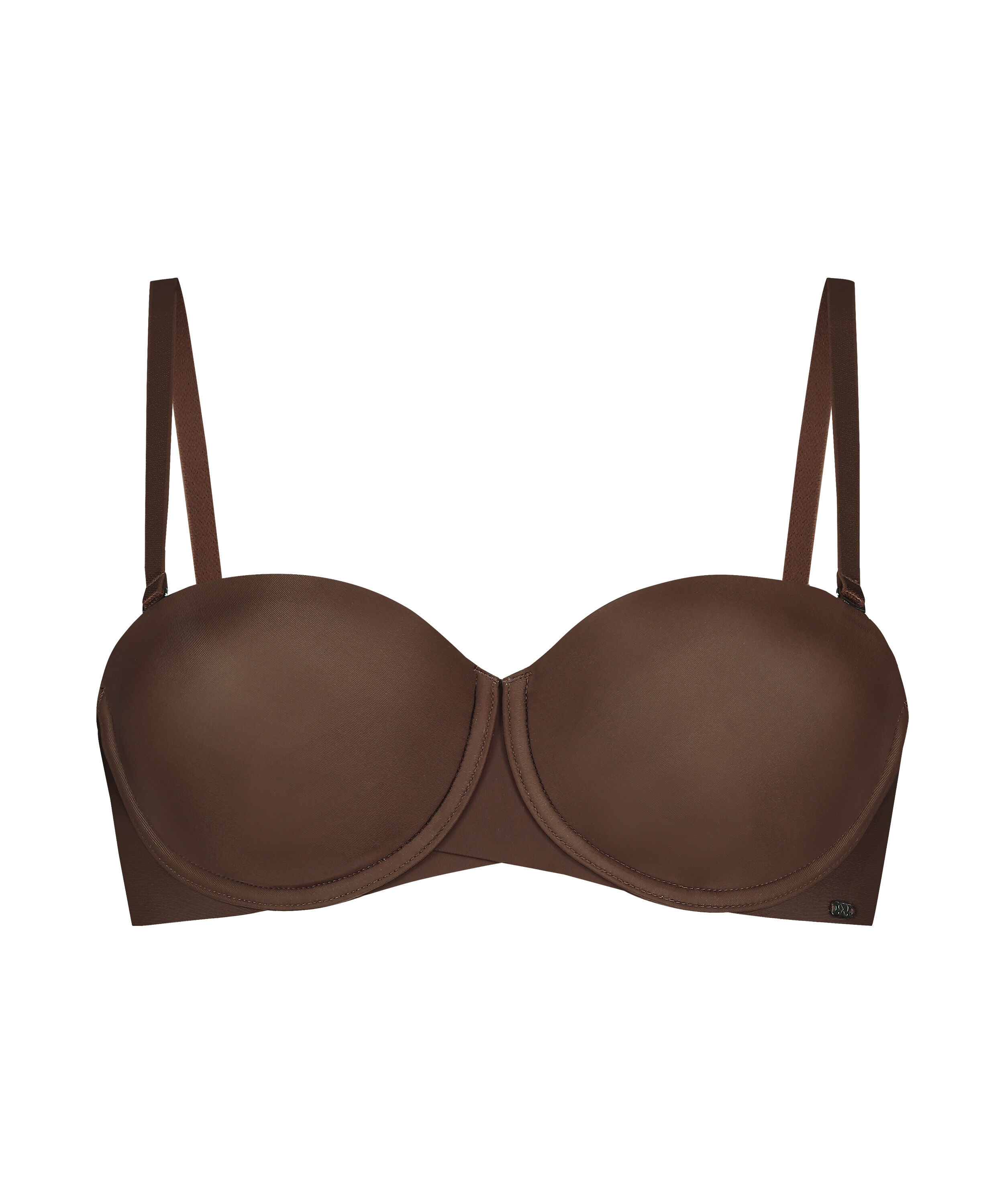 Soutien-gorge &agrave; armatures pr&eacute;form&eacute; sans bretelles Jane, Brun