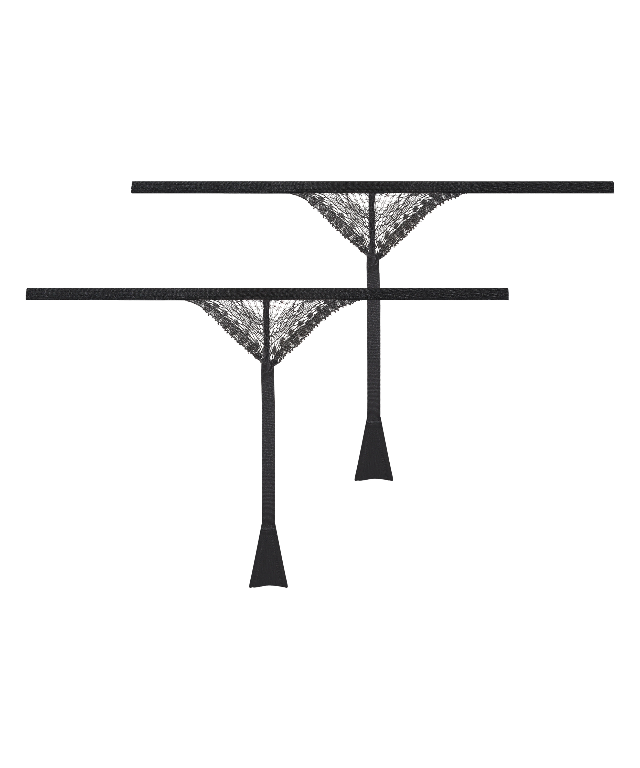 Lot de 2 strings Isabelle, Noir, main