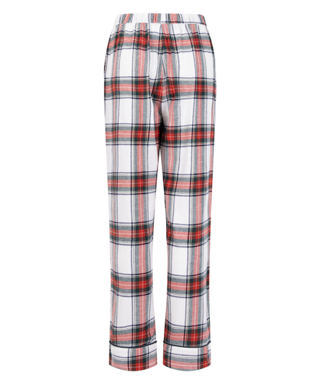 Pantalon de Pyjama Flanel, Blanc