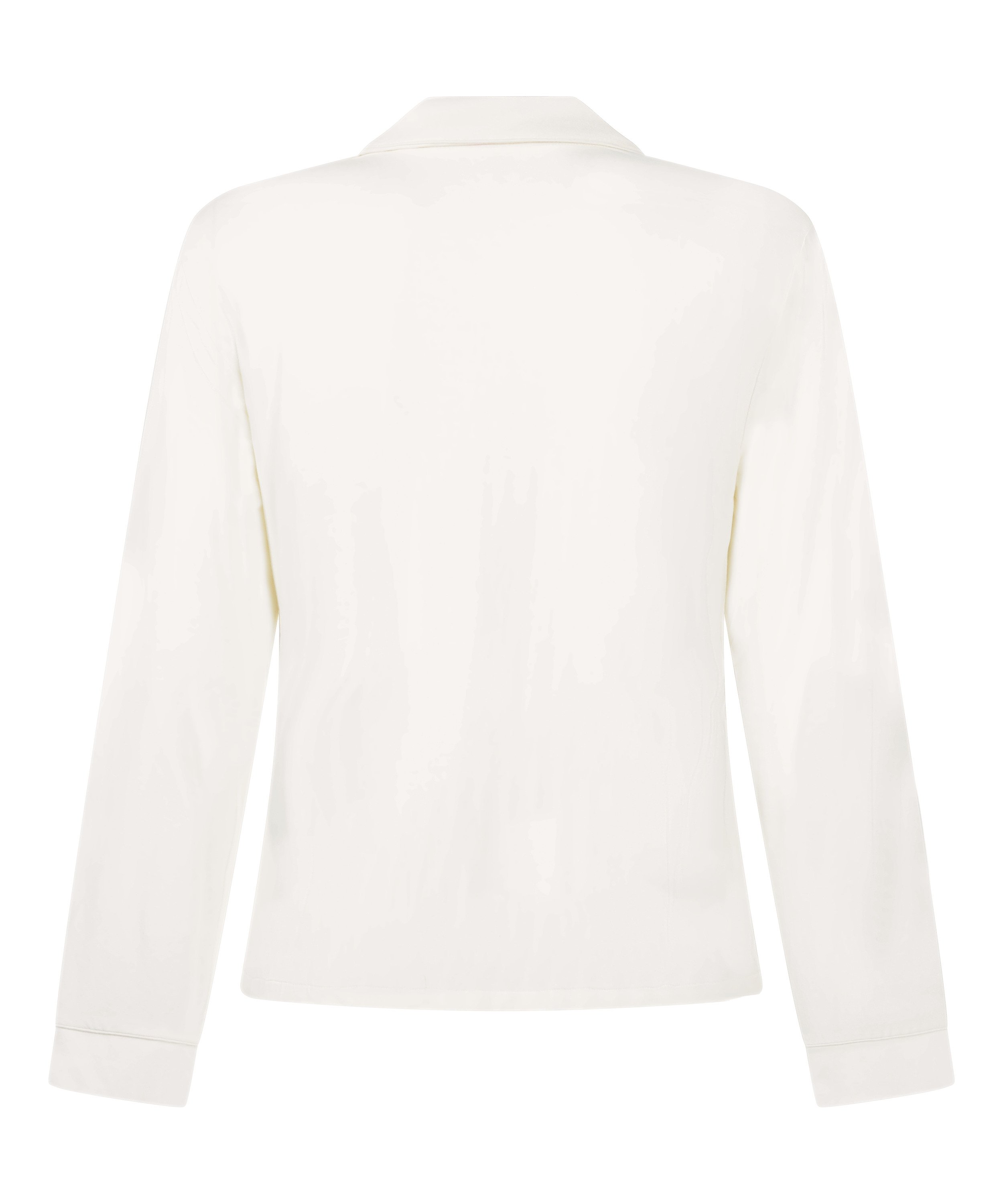 Veste &agrave; manches longues en jersey Essential, Blanc, main