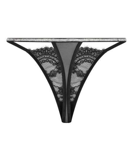 String jambes hautes Odette, Noir
