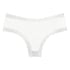 Slip br&eacute;silien V-shape mesh, Blanc