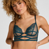 Soutien-Gorge Longline Amel &agrave; Armatures Sans Rembourrage, Bleu