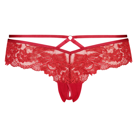 Brazilian met open kruis Sosha, Rood