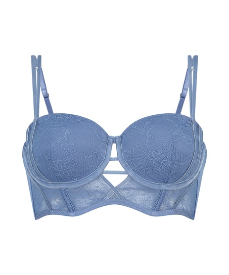 Soutien-gorge à armatures préformé sans bretelles Molly, Bleu
