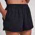 Short en mousseline, Noir