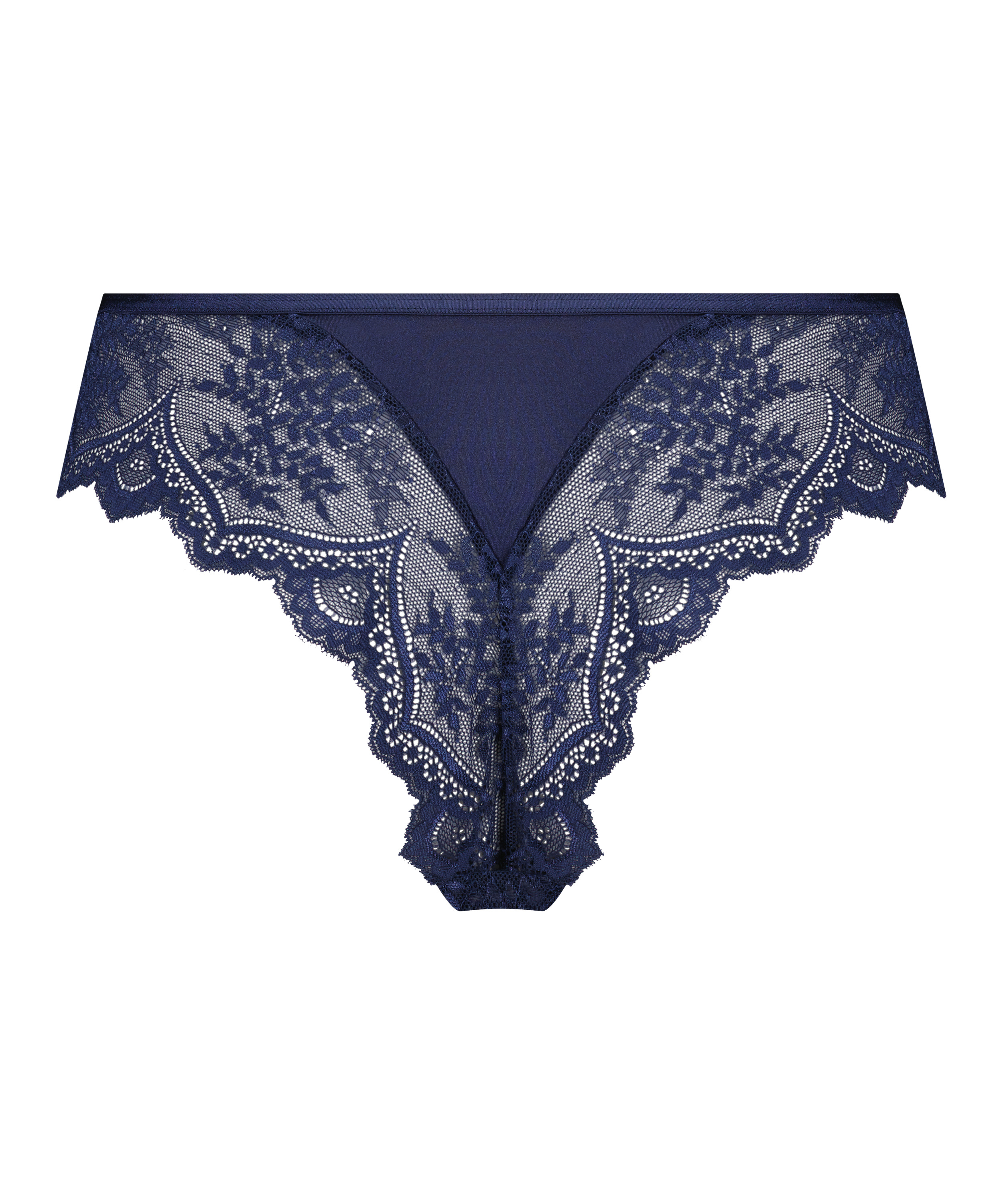 Slip br&eacute;silien &eacute;chancr&eacute; Heira, Bleu, main