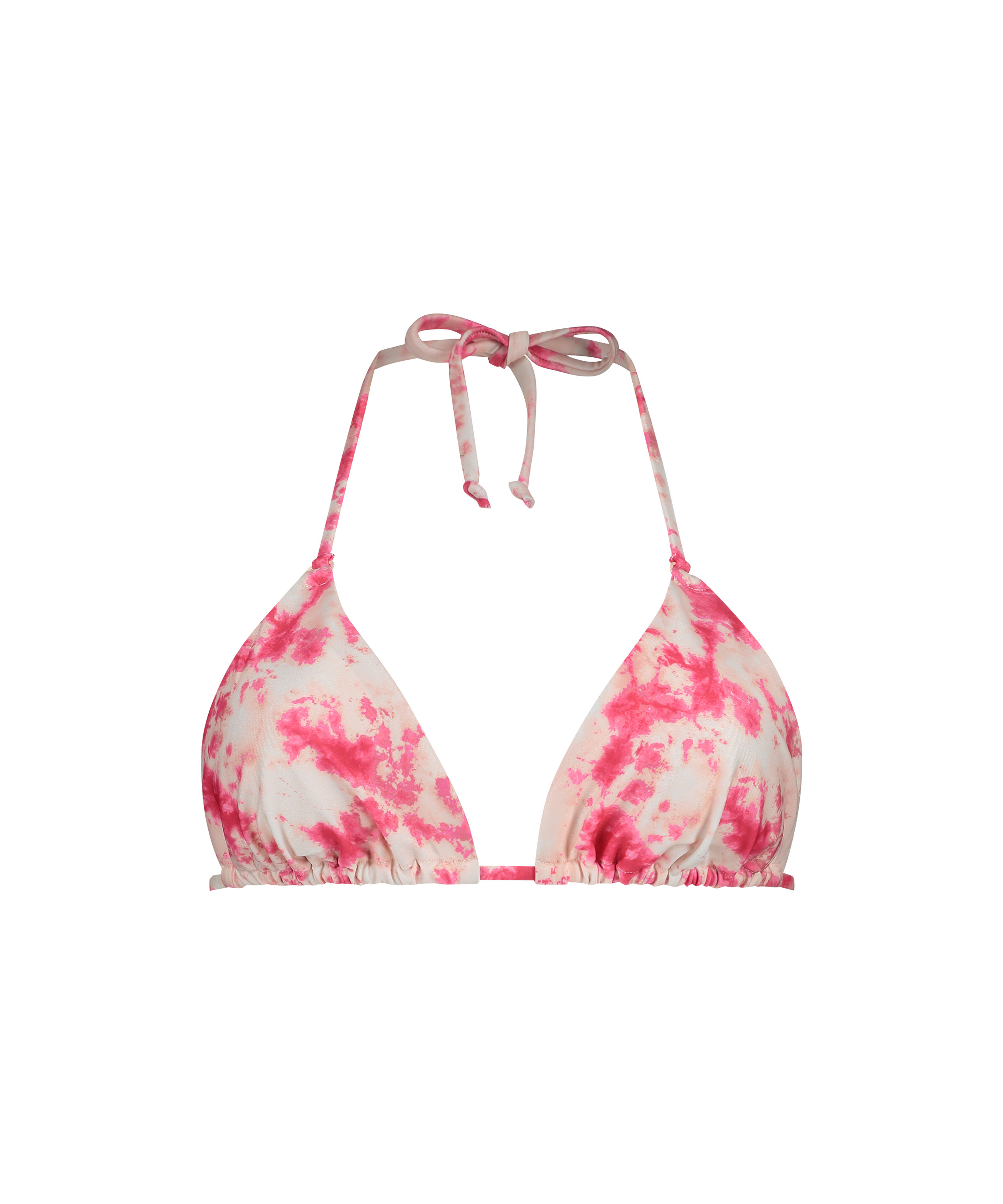 Triangel bikinitop Tie Dye, Roze, main