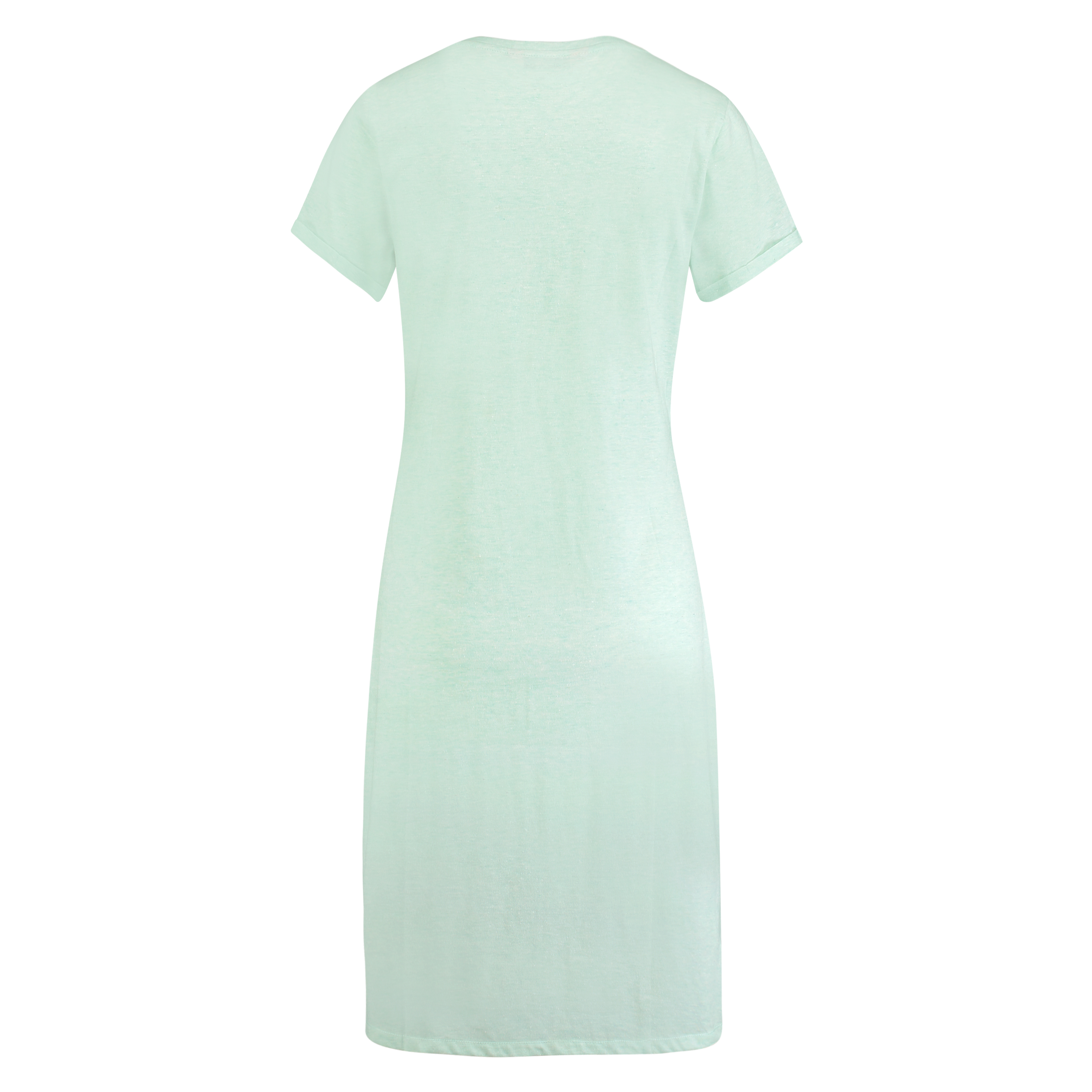 Chemise de nuit col en V, Bleu, main