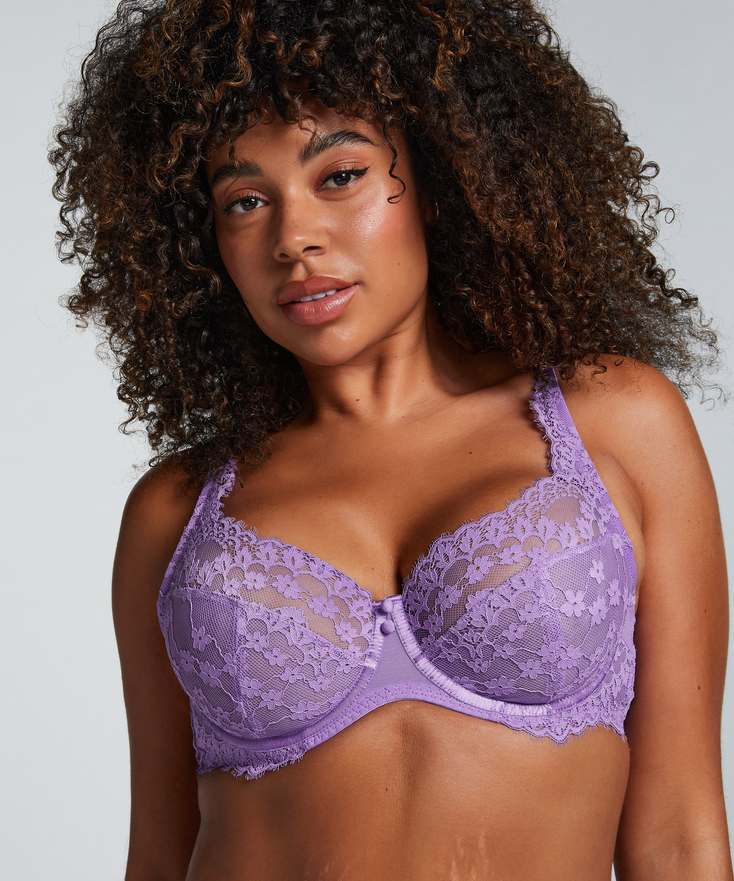Soutien-gorge &agrave; armatures non-pr&eacute;form&eacute; Daisy, Pourpre, main