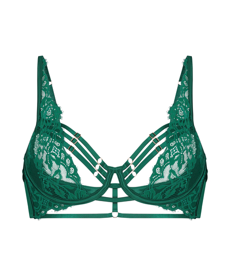 Half-voorgevormde longline beugel bh Iggy, Groen