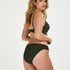 Voorgevormde beugel bikinitop Scallop Glam, Groen