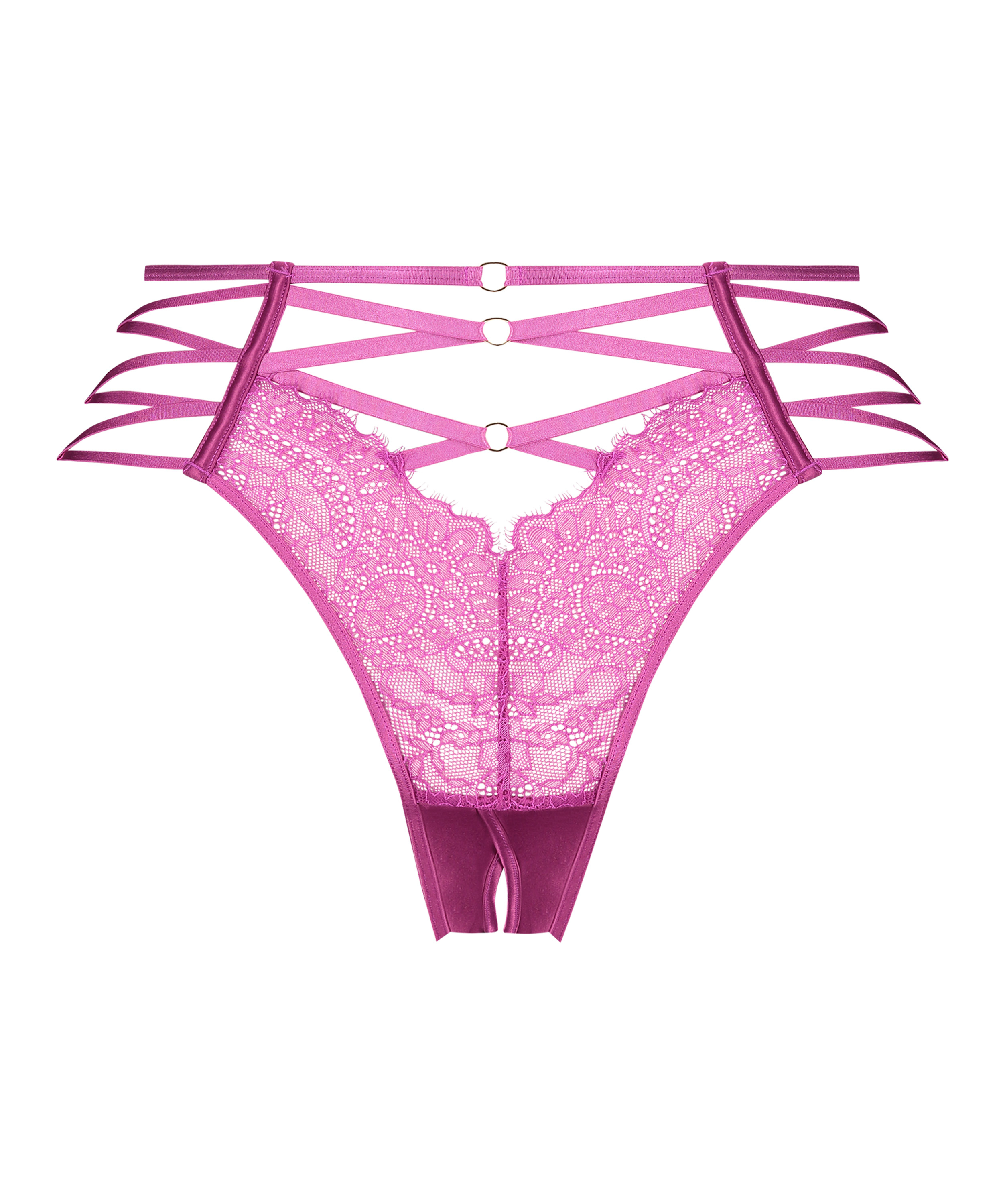 Brazilian met open kruis Monet, Paars, main