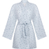 Robe courte en mousseline, Bleu