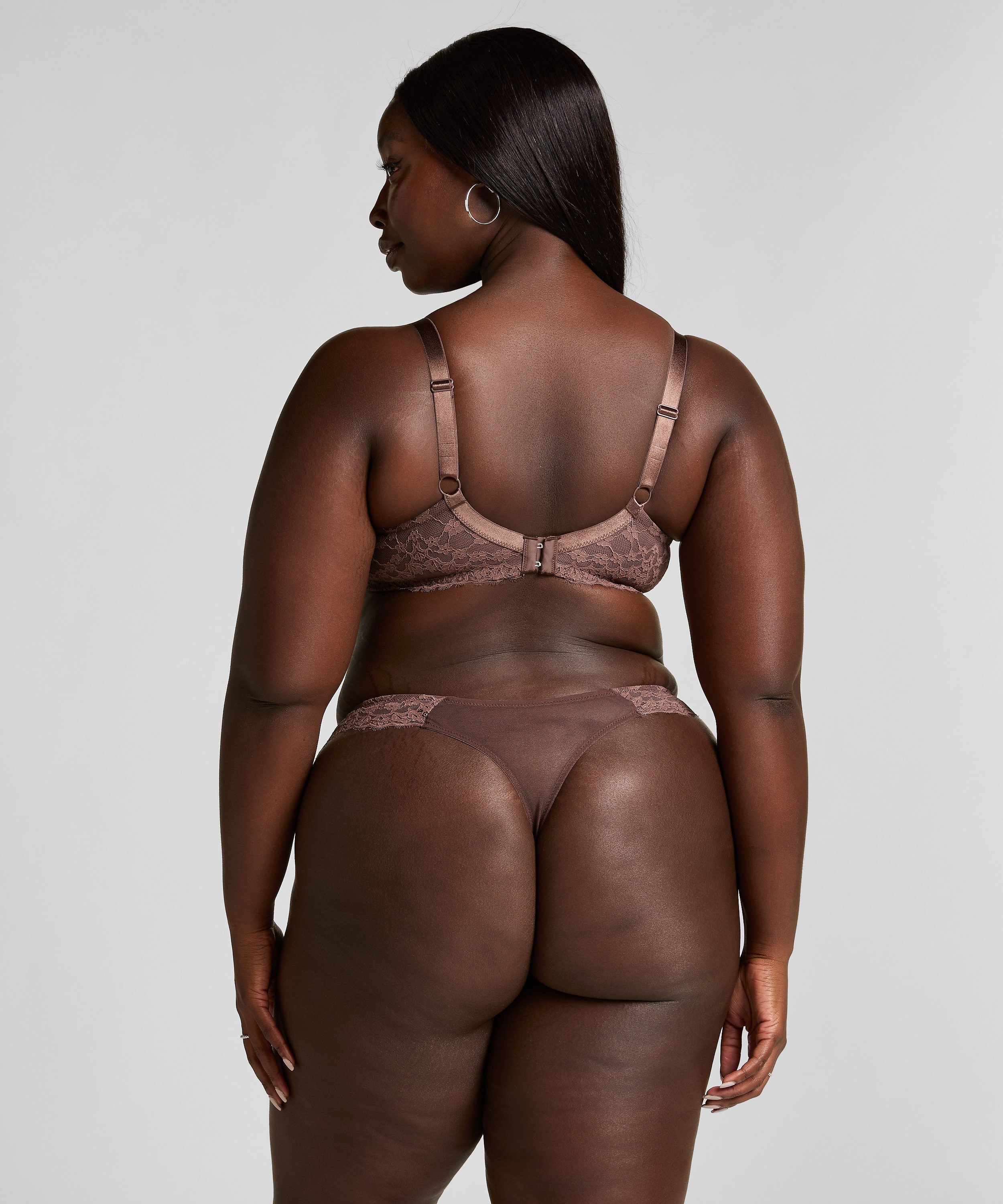 Soutien-gorge &agrave; armatures non-pr&eacute;form&eacute; Daisy, Brun, main