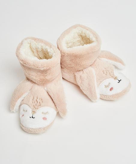 Chaussons Lapin, Beige