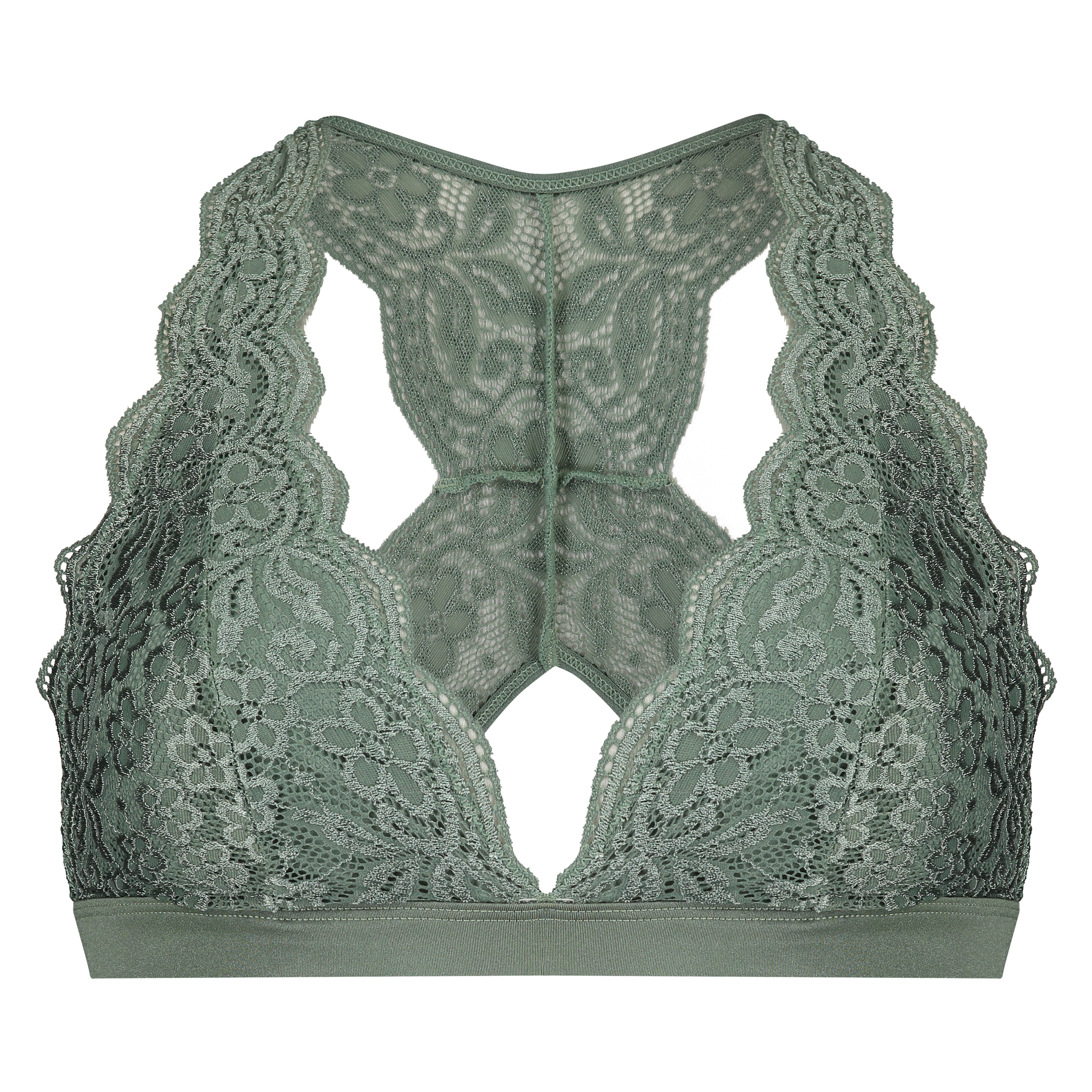 Halter bralette racerback, Groen, main