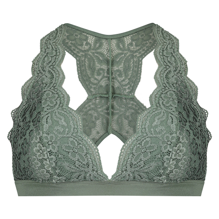 Halter bralette racerback, Groen