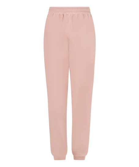 Sportieve fleece joggingbroek, Roze