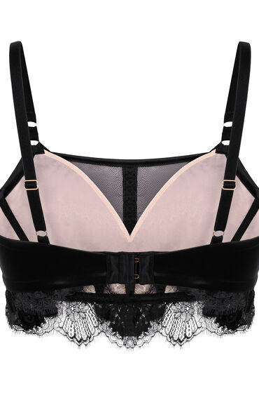 Hunkemöller Niet-voorgevormde longline beugel bh Cynthia Zwart, foto 2