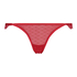 Mini slip br&eacute;silien Dotty, Rouge