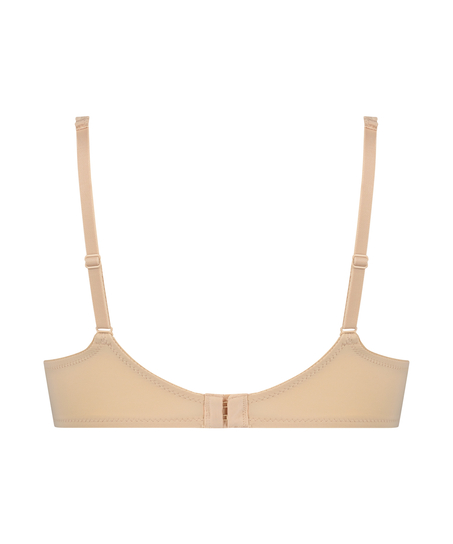 Voorgevormde beugel bh Satin lace, Beige